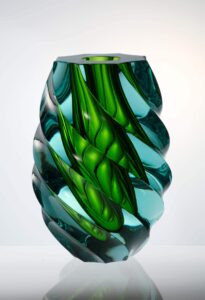TWIST, váza, bezolovnatý křišťál, ocenění Designér roku 2008, MOSER