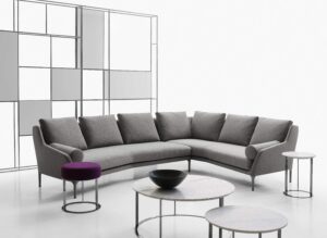 POHOVKA ÉDOARD podle návrhu mága italského designu Antonia Citteria je součástí řady čalouněného nábytku, který lze variabilně sestavovat a zároveň má estetické kouzlo. B&B ITALIA