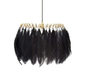 LUSTR Feather Pendant Lamp Black, značka MINEHEARt, sekce Interiors