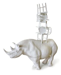 Rinoceronte con sedie, nosorožec se židlemi, MaRaMa
