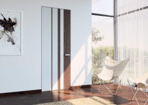 Pro designové dveřní systémy jsou aktuální zateplené odstíny hnědé, šedé a zelené barvy, lesk v mnohých případech nahrazuje matný povrch. J.A.P.