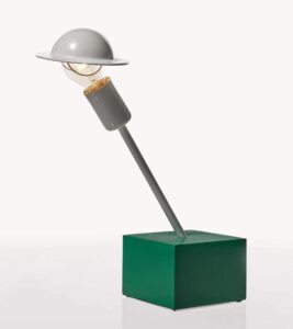 Stolní lampa, design Ettore Sottsass, 1977.