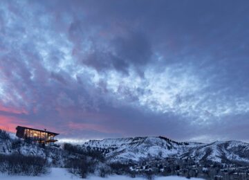 Rekreační dům s výhledem na Rocky Mountains