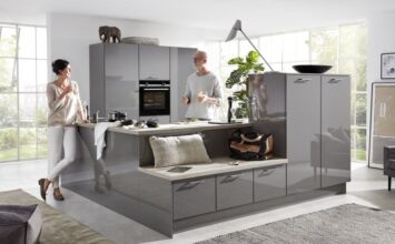 Kuchyně s netradičním ostrůvkem