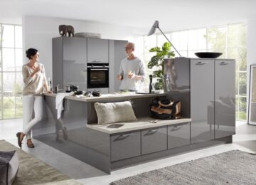 Kuchyně s netradičním ostrůvkem